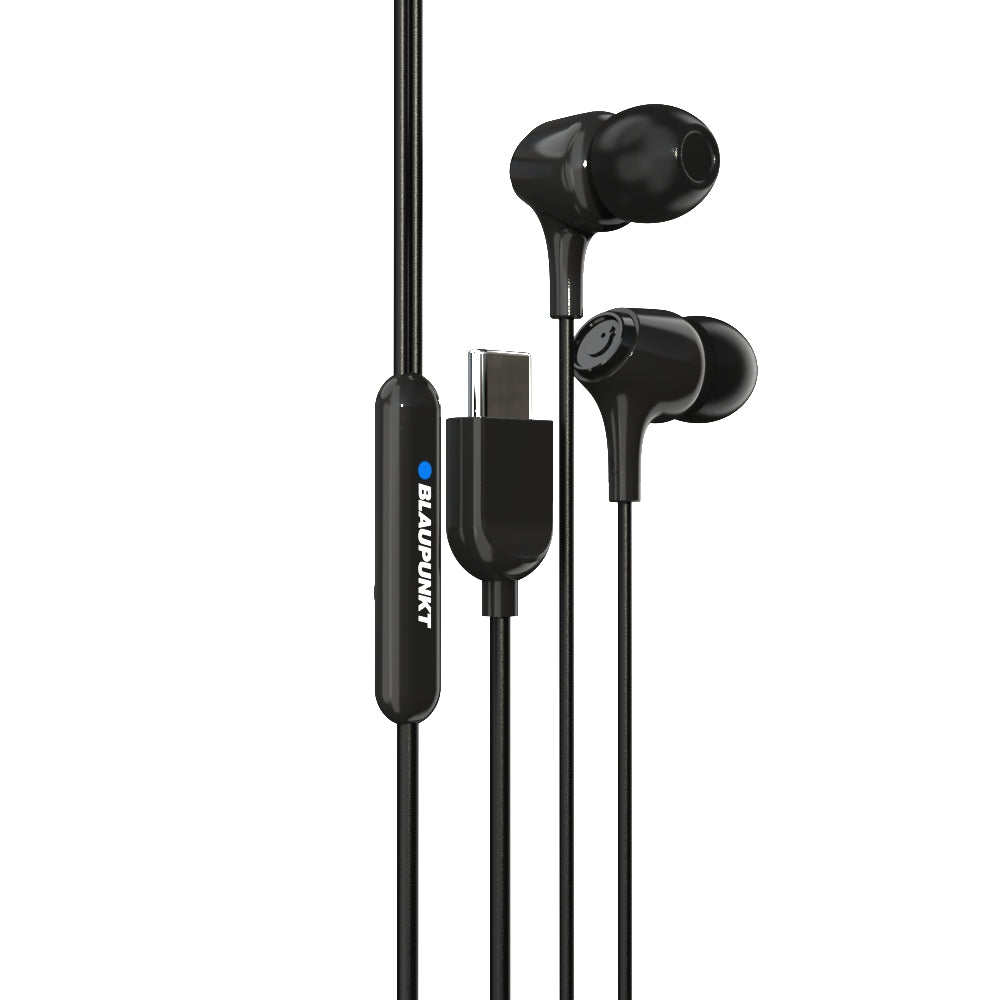 EM-01 Type C Wired Earphone with Noise Cancellation (Black)-17
