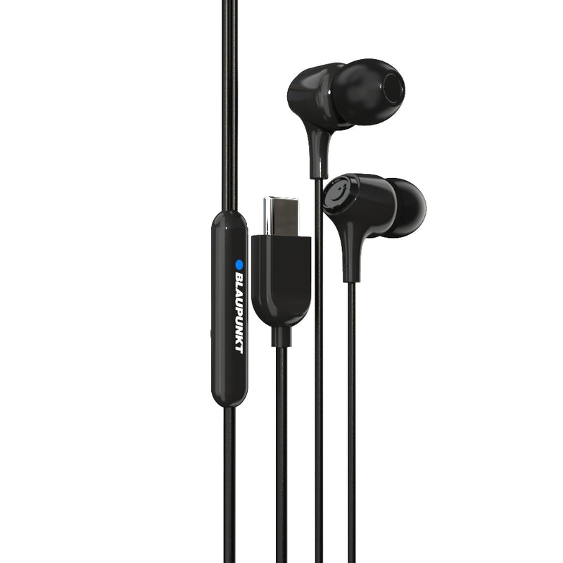 EM-01 Type C Wired Earphone with Noise Cancellation (Black)-17