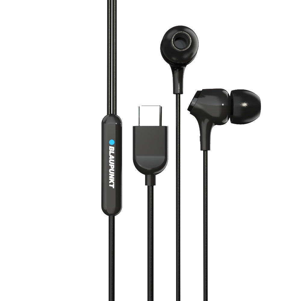 EM-01 Type C Wired Earphone with Noise Cancellation (Black)-8