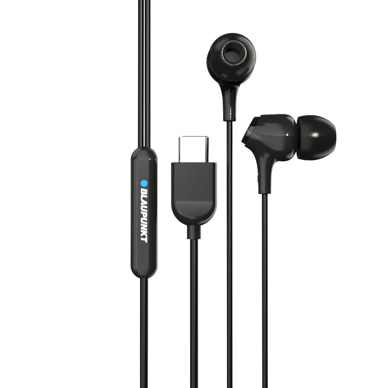 EM-01 Type C Wired Earphone with Noise Cancellation (Black)-8