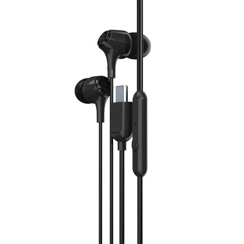 EM-01 Type C Wired Earphone with Noise Cancellation (Black)-33