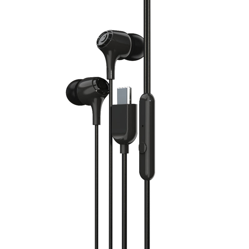 EM-01 Type C Wired Earphone with Noise Cancellation (Black)-35