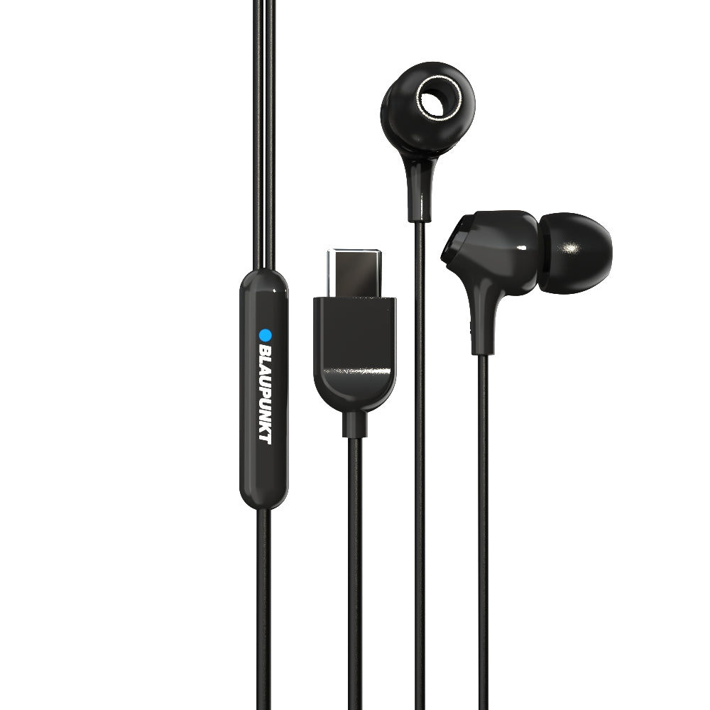 EM-01 Type C Wired Earphone with Noise Cancellation (Black)-9