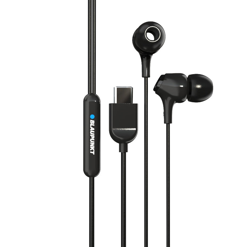 EM-01 Type C Wired Earphone with Noise Cancellation (Black)-9