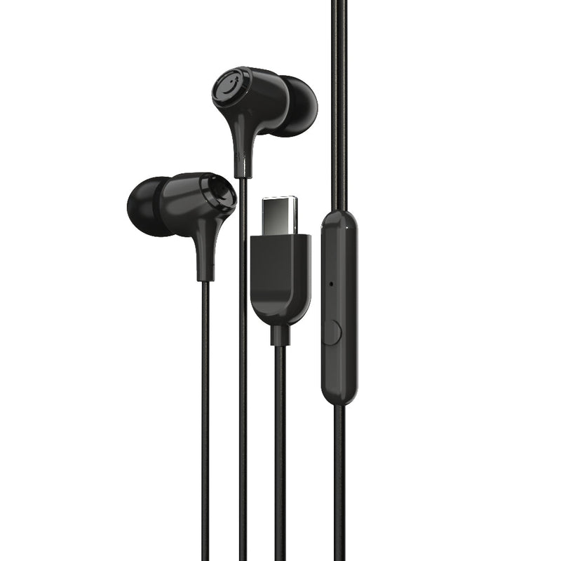 EM-01 Type C Wired Earphone with Noise Cancellation (Black)-37
