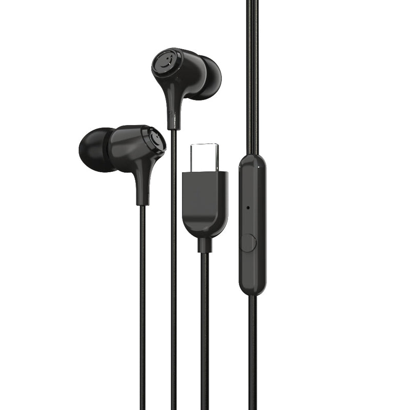 EM-01 Type C Wired Earphone with Noise Cancellation (Black)-39