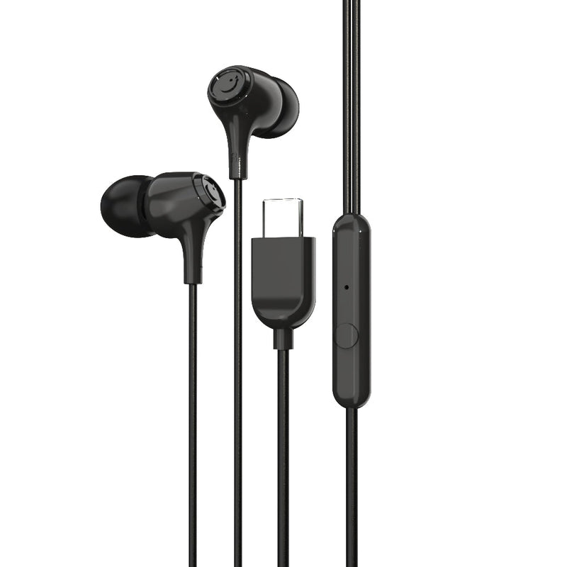EM-01 Type C Wired Earphone with Noise Cancellation (Black)-40