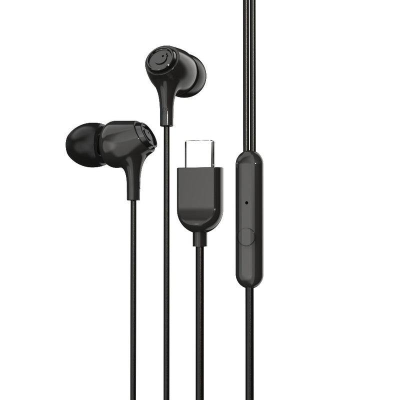 EM-01 Type C Wired Earphone with Noise Cancellation (Black)-41