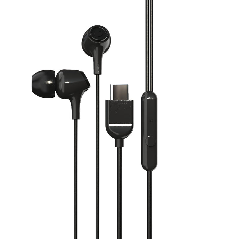 EM-01 Type C Wired Earphone with Noise Cancellation (Black)-47