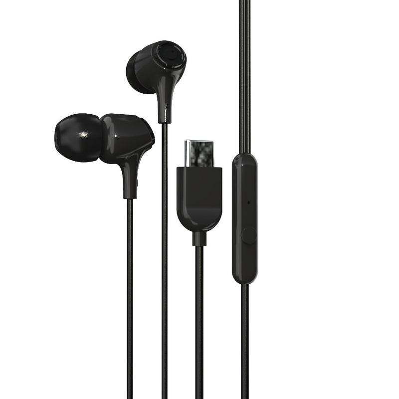 EM-01 Type C Wired Earphone with Noise Cancellation (Black)-50