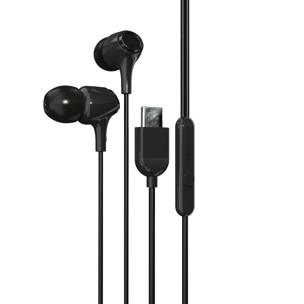 EM-01 Type C Wired Earphone with Noise Cancellation (Black)-51