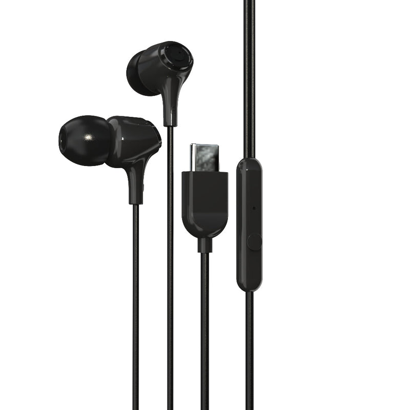 EM-01 Type C Wired Earphone with Noise Cancellation (Black)-51