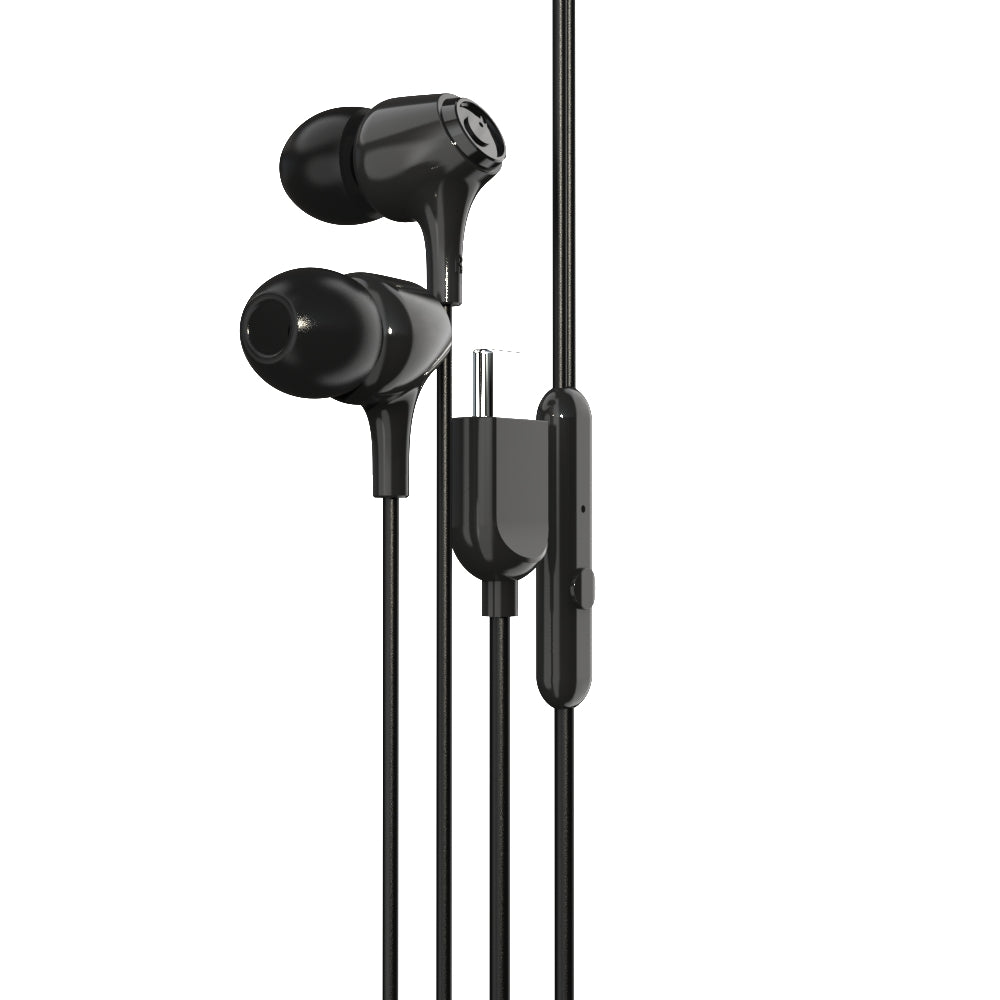 EM-01 Type C Wired Earphone with Noise Cancellation (Black)-57