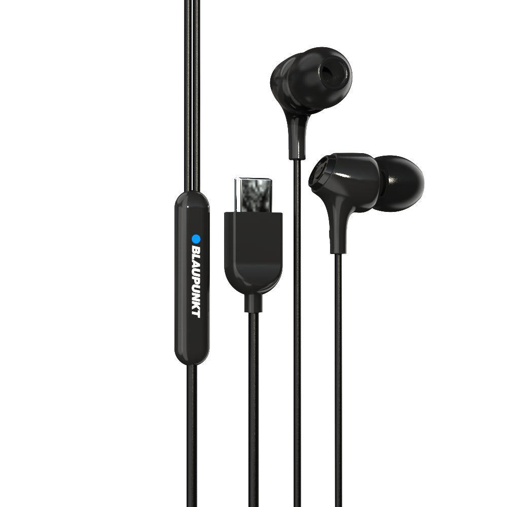 EM-01 Type C Wired Earphone with Noise Cancellation (Black)-12