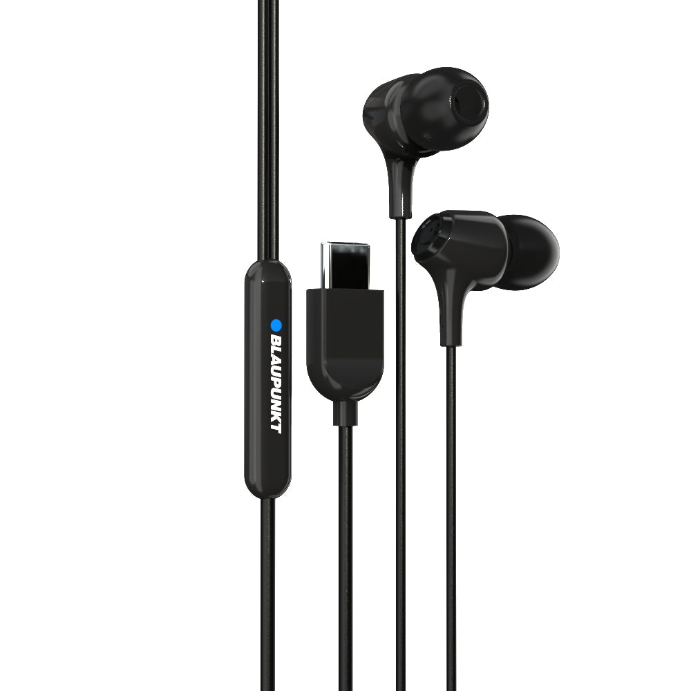 EM-01 Type C Wired Earphone with Noise Cancellation (Black)-14