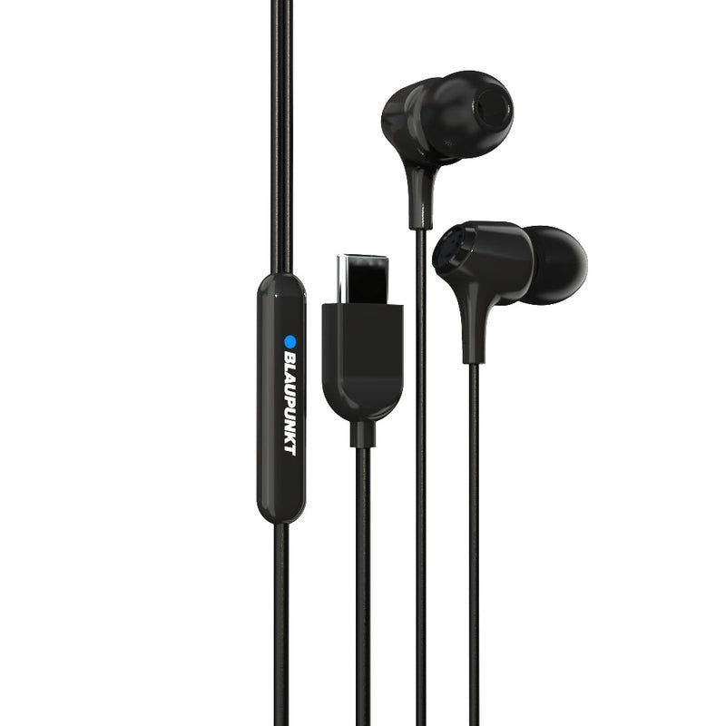 EM-01 Type C Wired Earphone with Noise Cancellation (Black)-14