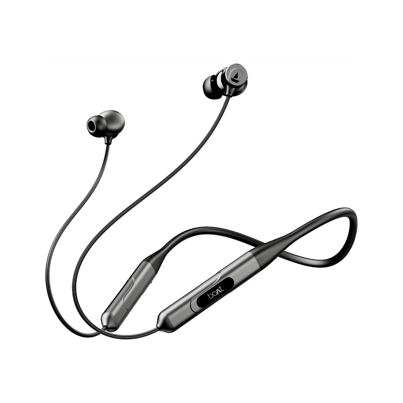 boAt Rockerz 255 ANC(32dB) w/ 100 HRS Playback,ASAP Charge,Spatial Audio,AI ENx Tech Bluetooth Headset (Raven Black, In the Ear)