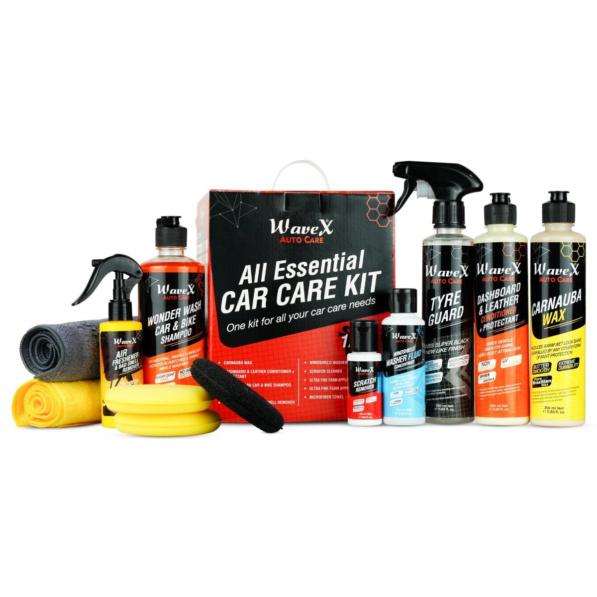 ESSENTIAL CAR CARE KIT -12 PIECE