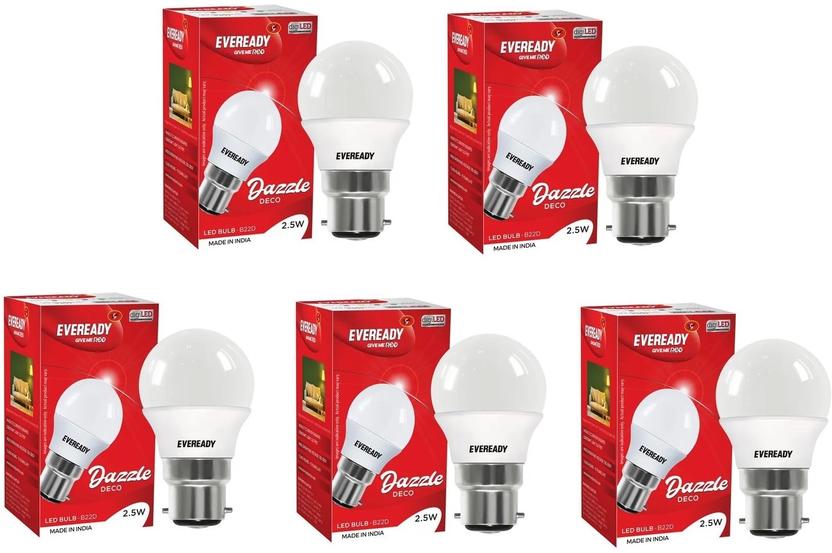 EVEREADY 2.5 W Basic Standard B22 LED Bulb