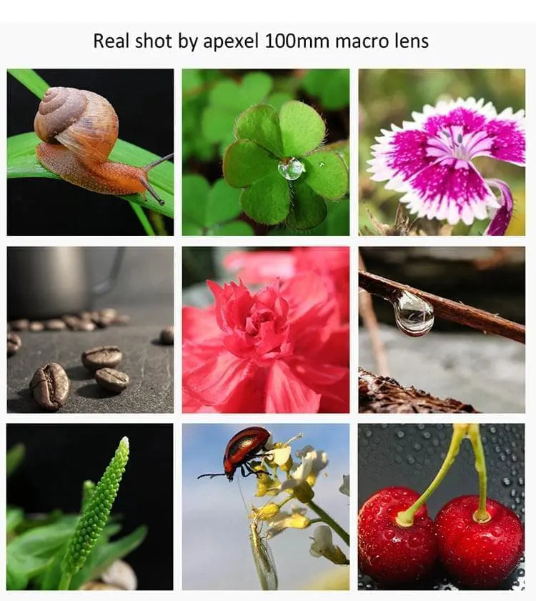 [Preorder] Apexel 100mm 10x Pro 4K Macro Mobile Camera Lens engape24 engape52 Macro - APEXEL INDIA - Mobile Lens - Mobile Camera Lens - Cellphone Accessories - Phone Lens - Smartphone Lens