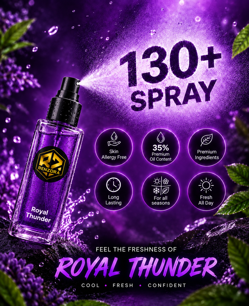 Benzora Royale Thunder Eau de Parfum - 10 ml (Male)-3