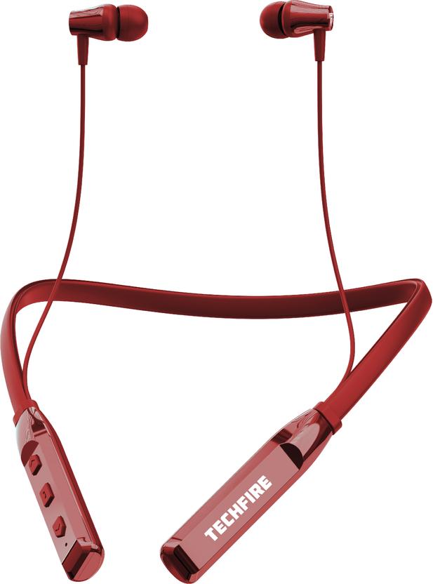 TECHFIRE Fire T777 Neckband Hi-Bass Wireless Bluetooth Headphone 40 Hours Playtime Bluetooth