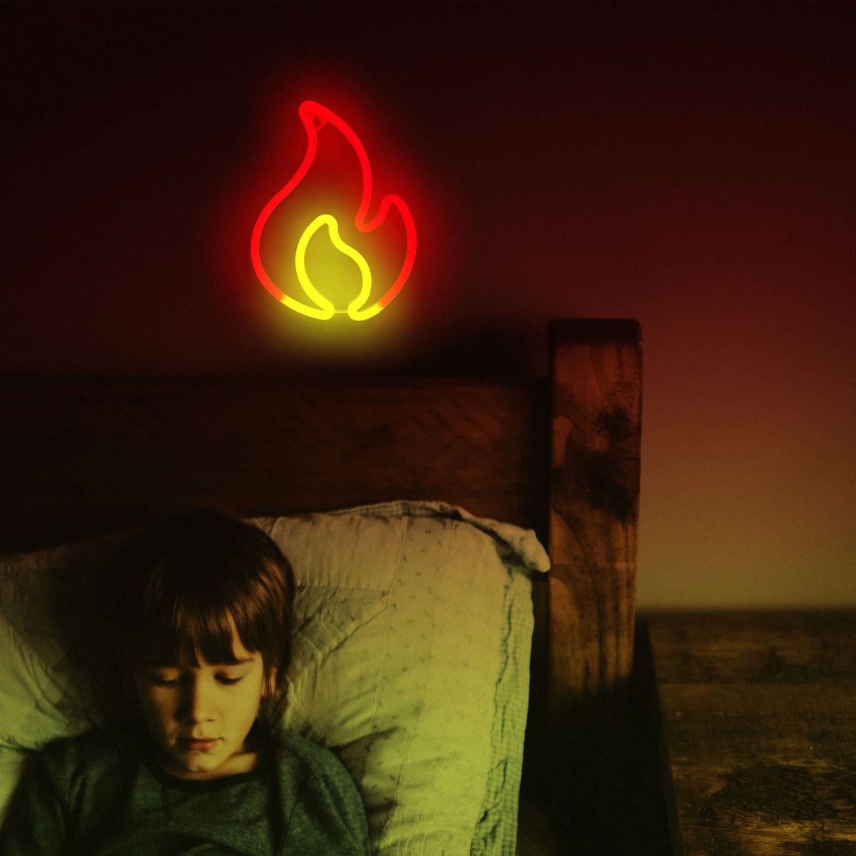 Flame Neon Sign (8x10 inches) Neonsignsindia