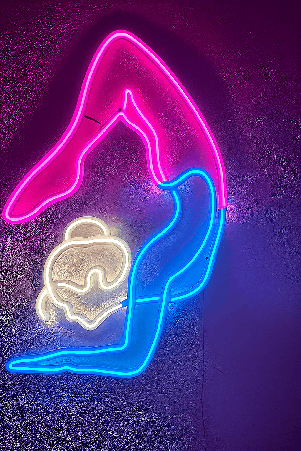 flex Glow Art – Multicolor Yoga Pose  fitness LED Neon Sign (2 *1.5 ft) Neonsignsindia