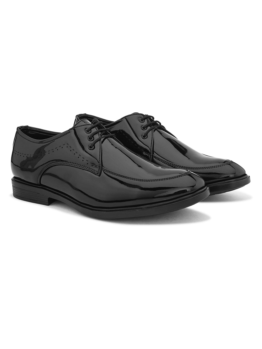 Men Synthetic Leather Lace-Ups Formal Derbys-5