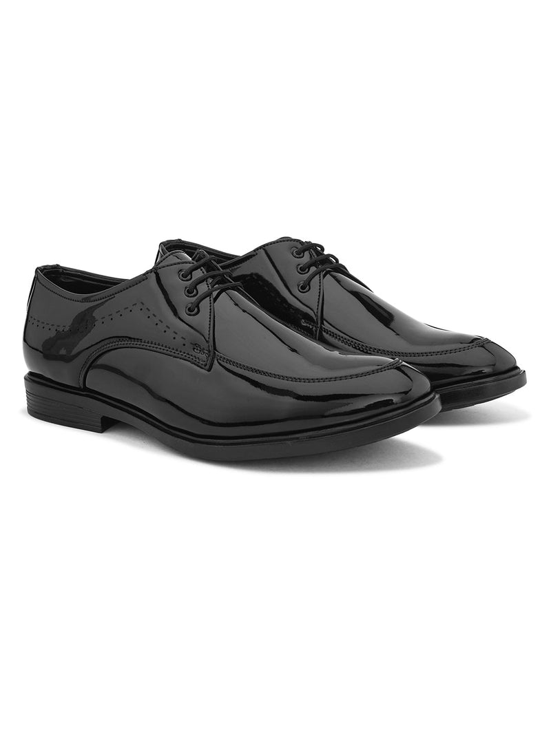 Men Synthetic Leather Lace-Ups Formal Derbys-5