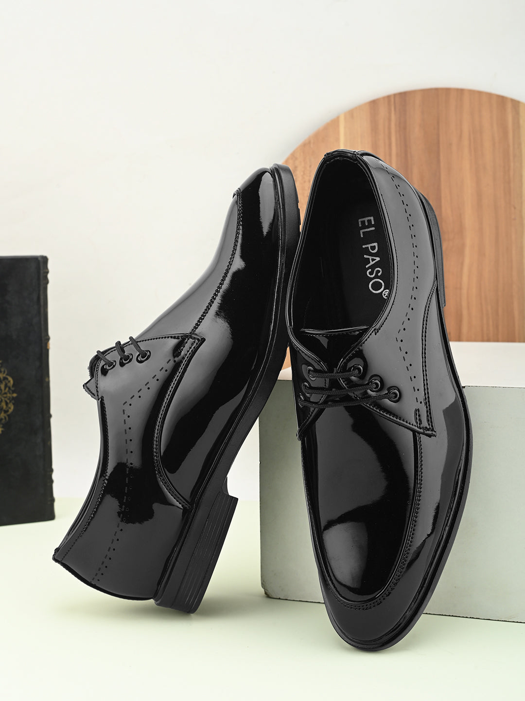 Men Synthetic Leather Lace-Ups Formal Derbys-6