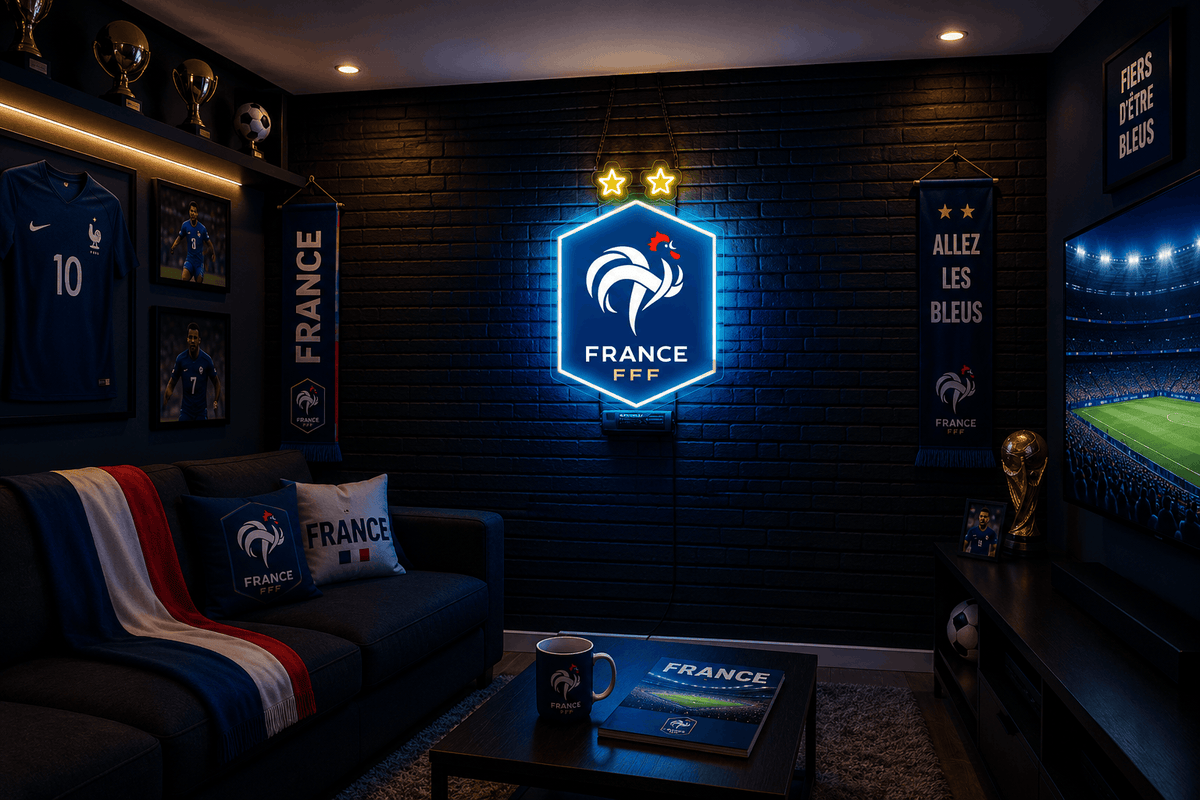 France FFF Neon Sign LED Football Wall Light - Neonsignsindia