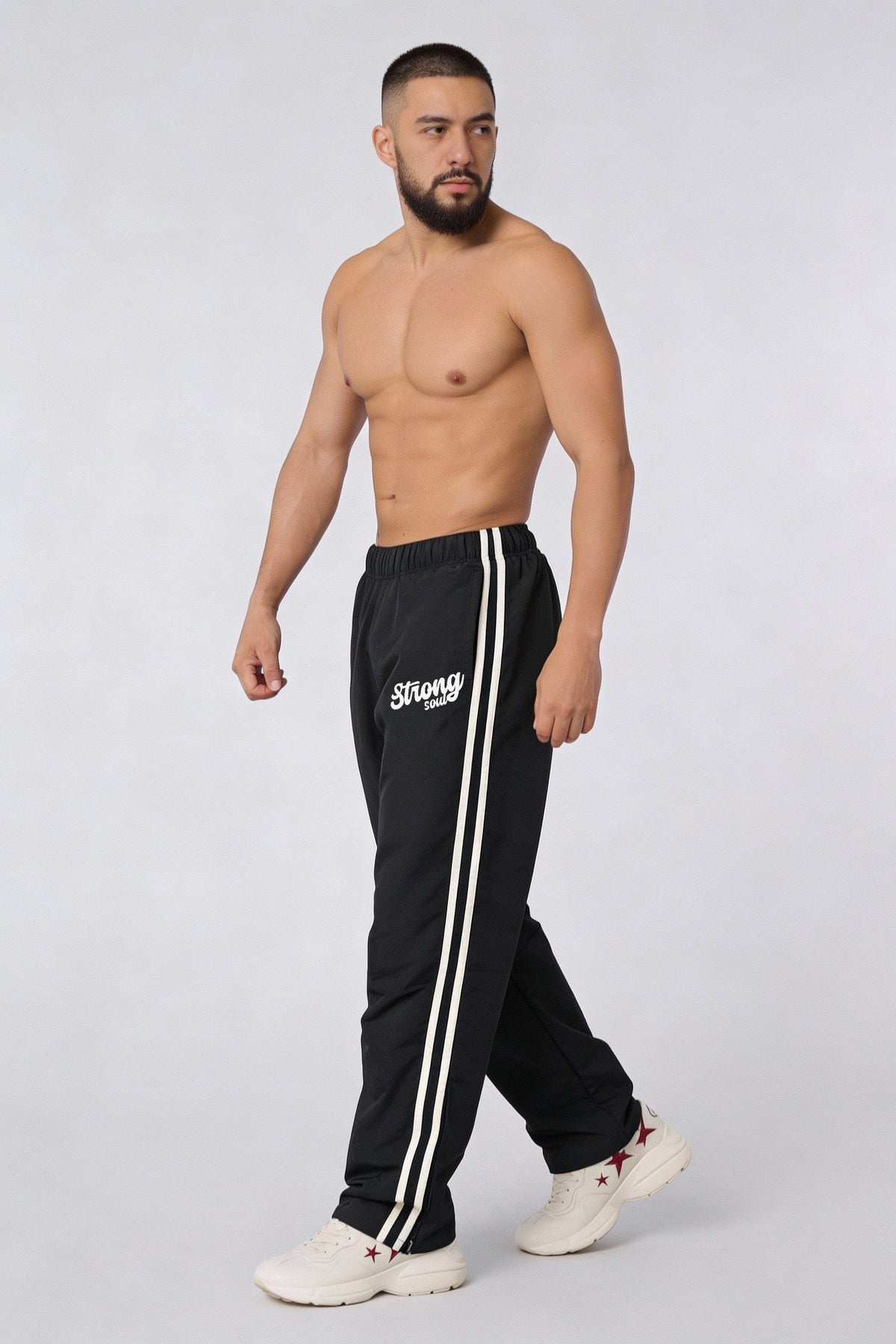 P109 - Black - Flagship Track Pants Polyester