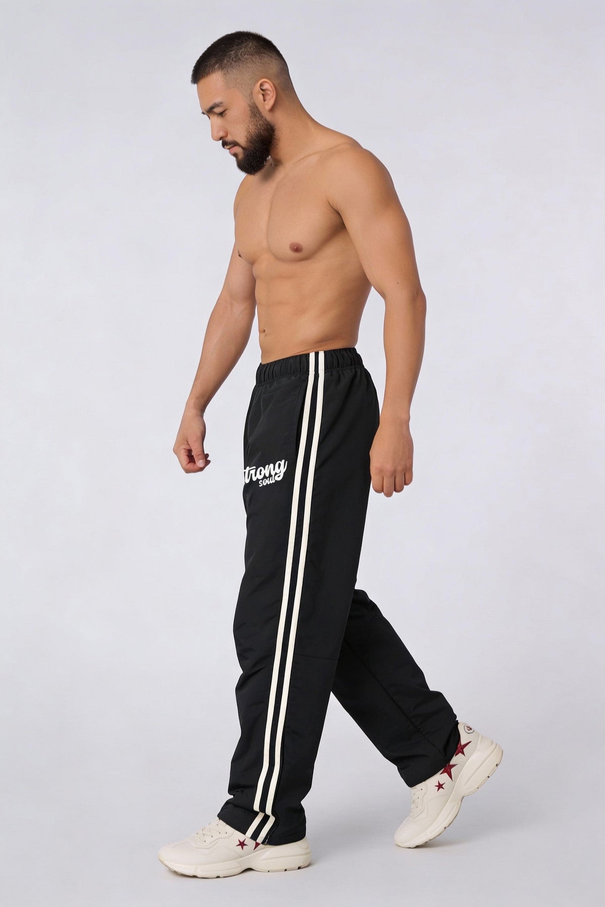 P109 - Black - Flagship Track Pants Polyester