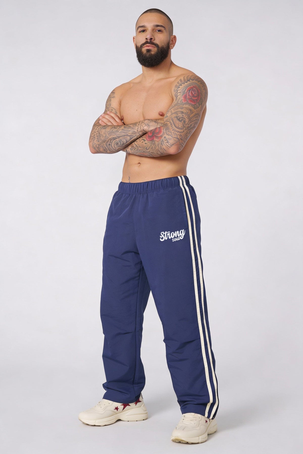 P109 - Blue - Flagship Track Pants Polyester