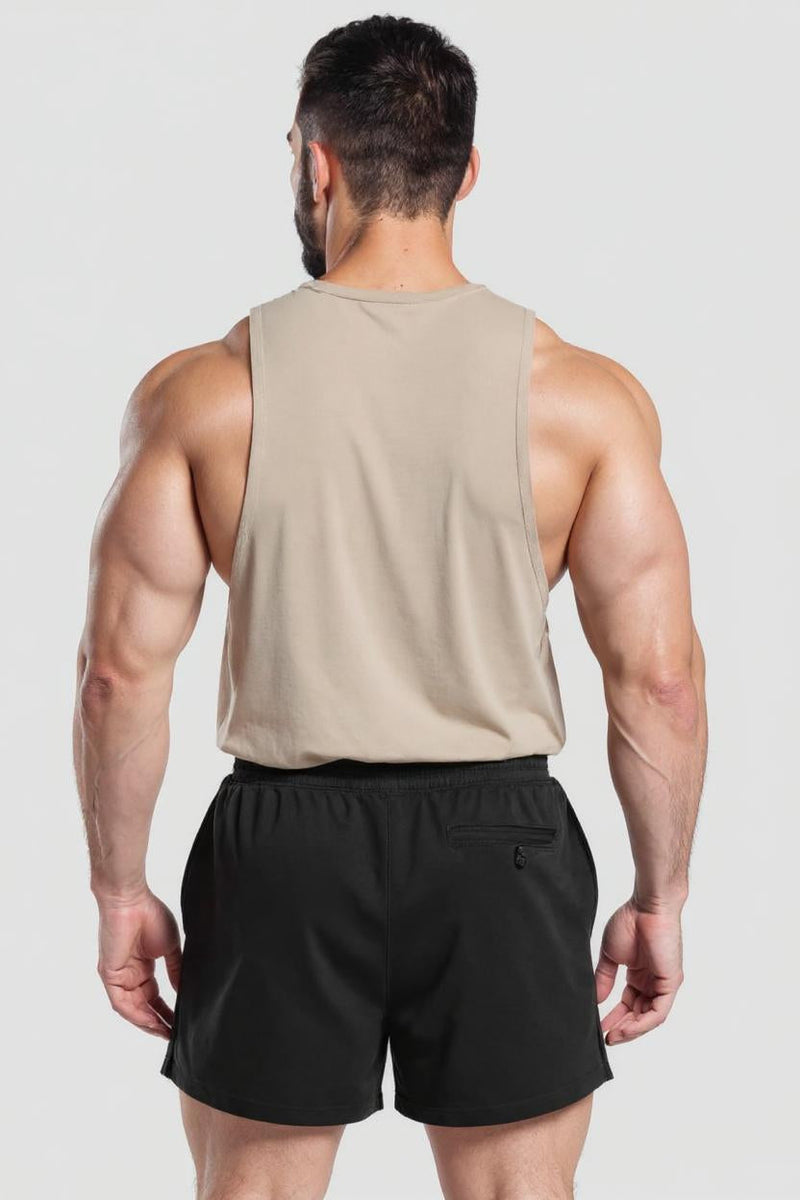 Beige - Strong Metal Font - T101 - Muscle Daddy