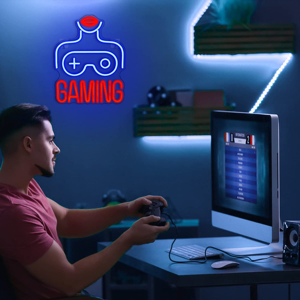 Gaming Neon Sign (15x12 Inches) Neonsignsindia