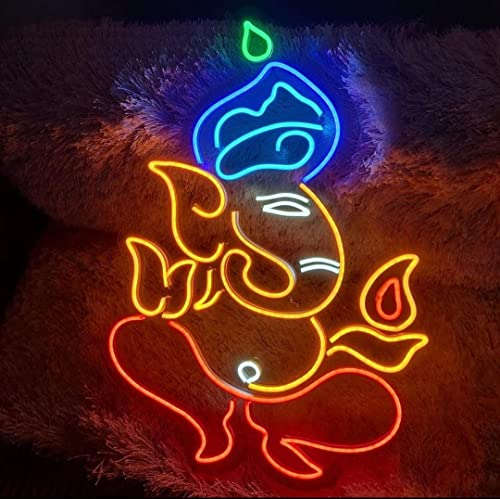 Ganesh Ji Neon Sign/Lights (18X24 Inches) | Neon Signs India — Image 4