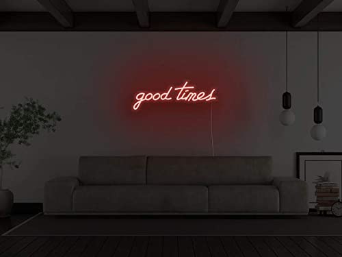 Good Times red (6X17 inches) Neonsignsindia
