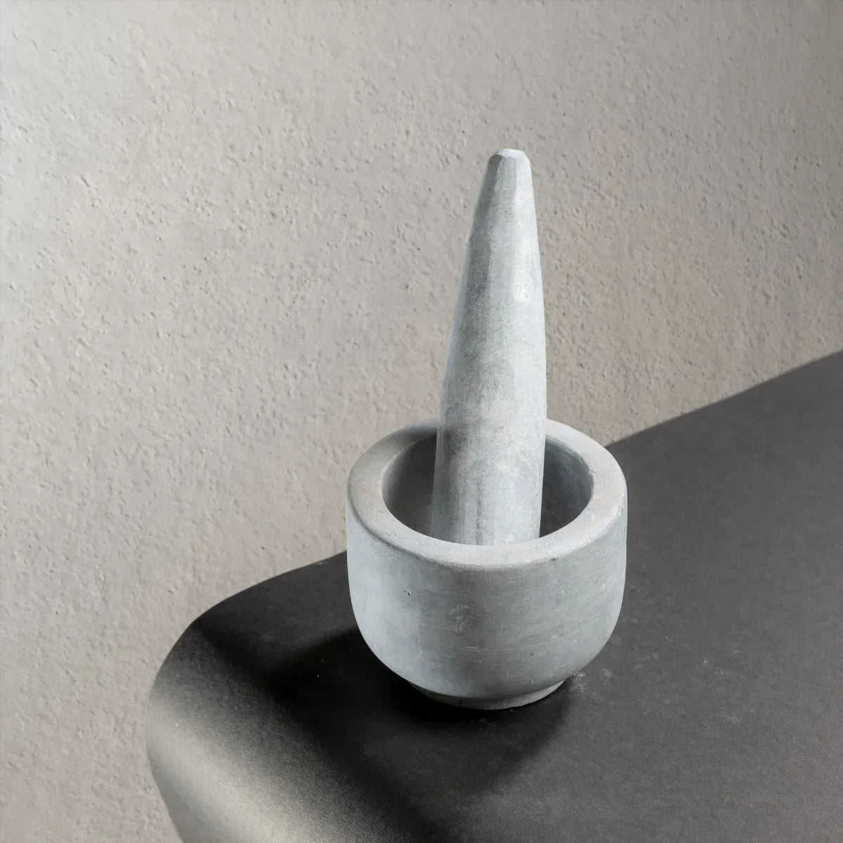 Granite Mortar and Pestle Round-Zishta Traditional Kitchen Accessories