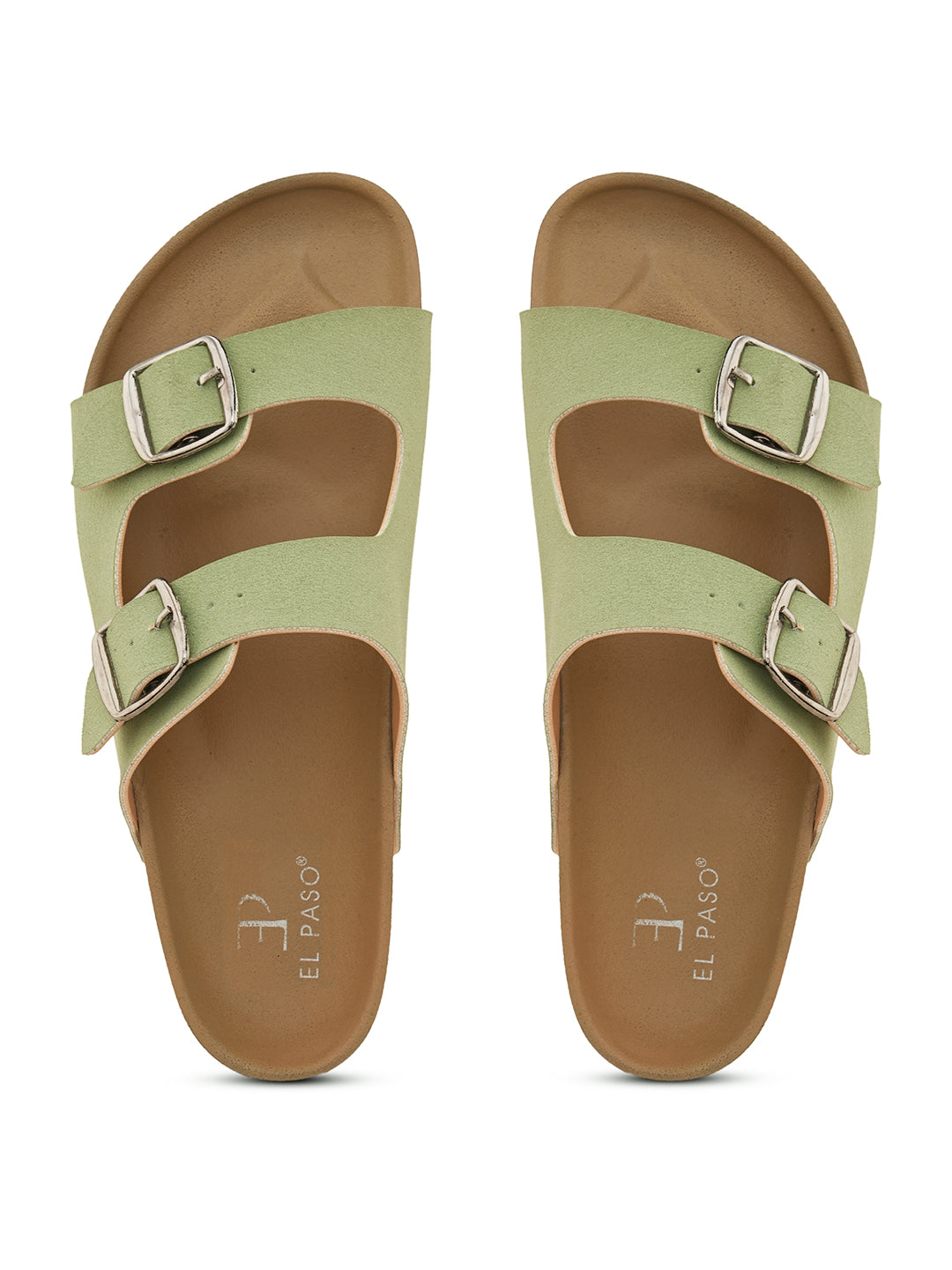 Women Open Toe Flats with Buckles-11