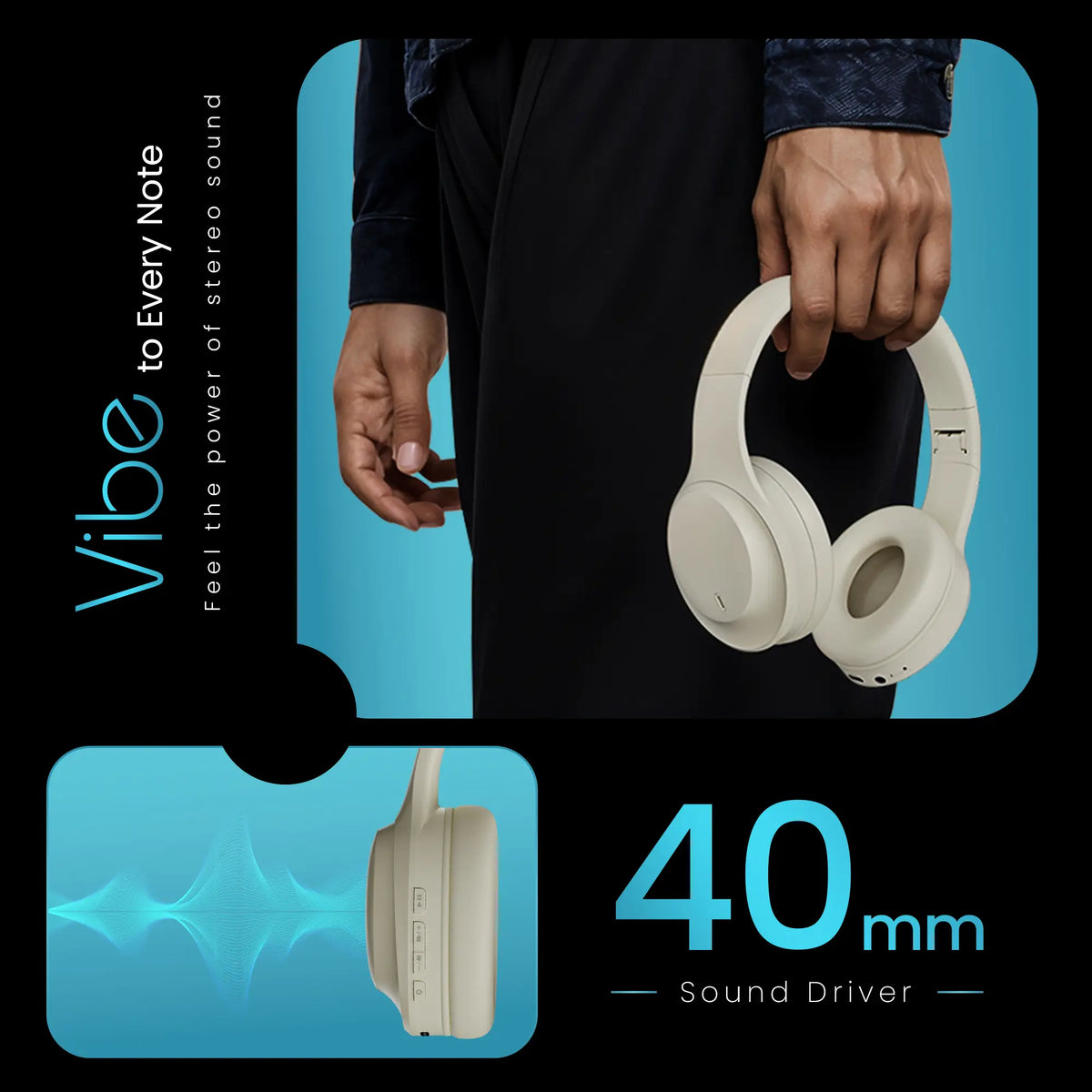 Hammer Vibe ENC Bluetooth Gaming Headphone Long Play Time-20