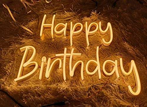 Happy Birthday 16 * 12 inches Neon Sign | Neon Signs India — Image 2