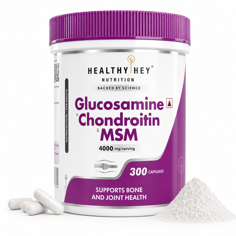 Double Strength Glucosamine Chondroitin and MSM, Support Bone & joint Health for Cartilage; Joint and Bone