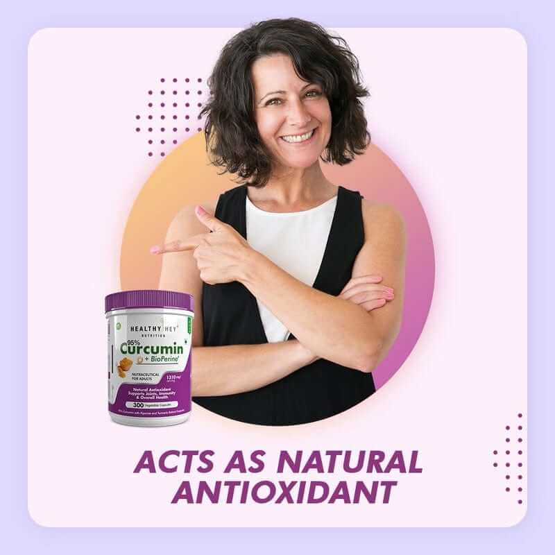 Curcumin with Bioperine (Piperine) 1310mg, Natural Antioxidant help reduce inflammation & Pain (Ultra Pure) with Piperine