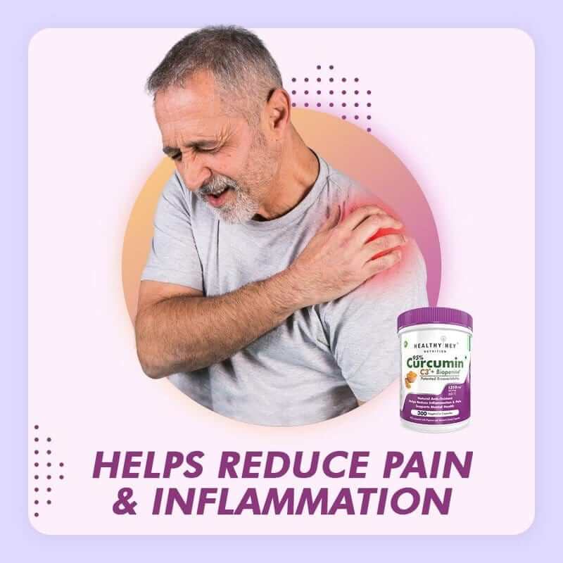 Curcumin with Bioperine (Piperine) 1310mg, Natural Antioxidant help reduce inflammation & Pain (Ultra Pure) with Piperine
