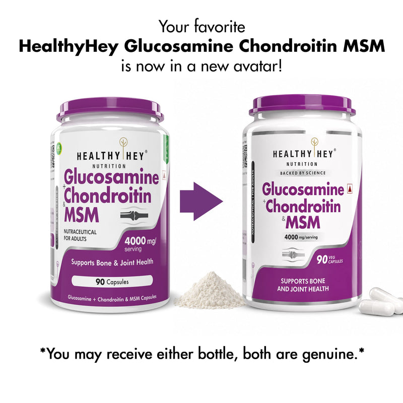 Double Strength Glucosamine Chondroitin and MSM, Support Bone & joint Health for Cartilage; Joint and Bone