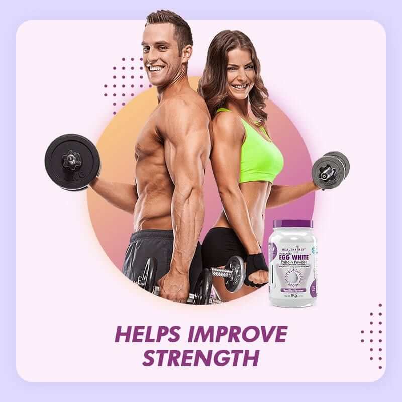 100% Egg White Protein Low in Purine - Instant Mix - 80% Protein - Non GMO & Lactose Free