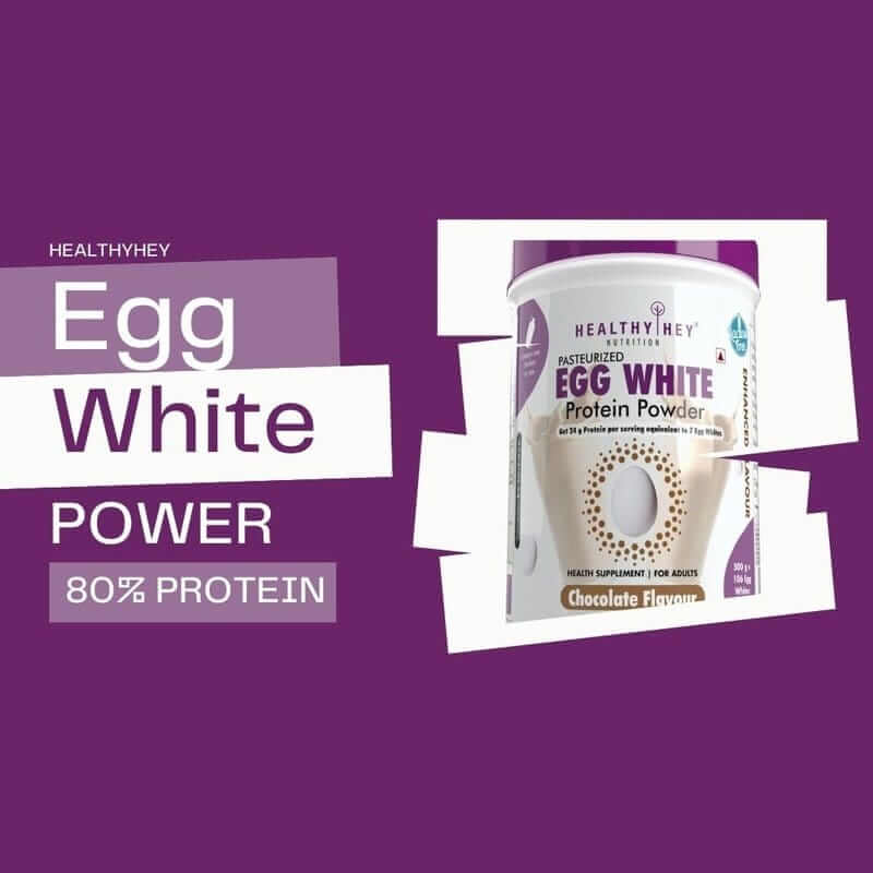 100% Egg White Protein Low in Purine - Instant Mix - 80% Protein - Non GMO & Lactose Free