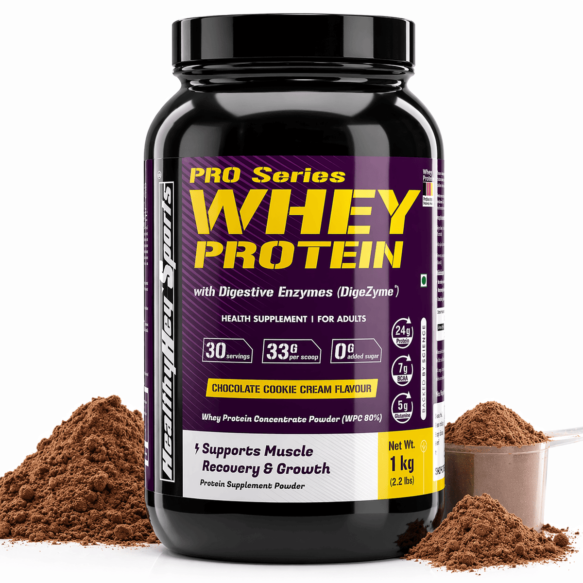 Whey Protein Concentrate - 80% Protein with Digestive Enzymes